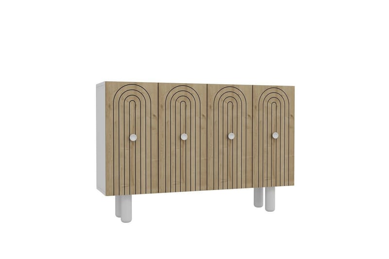 Velorae Konsollbord 120 cm - Vit/Ek - Möbler - Bord & matgrupp - Avlastningsbord & sidobord - Konsolbord & hallbord