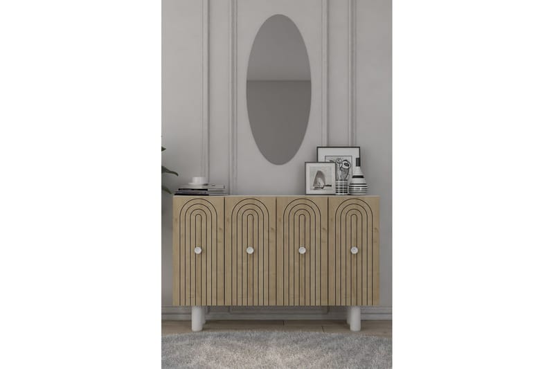 Velorae Konsollbord 120 cm - Vit/Ek - Möbler - Bord & matgrupp - Avlastningsbord & sidobord - Konsolbord & hallbord