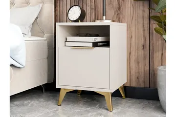 Vemdalen Sängbord 44 cm - Sand beige - Möbler - Bord & matgrupp - Avlastningsbord & sidobord - Sängbord & nattduksbord