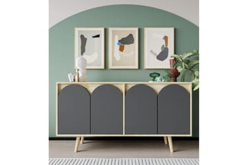 Venezia Konsollbord 150x150 cm - Brun/Antracit - Möbler - Bord & matgrupp - Avlastningsbord & sidobord - Konsolbord & hallbord