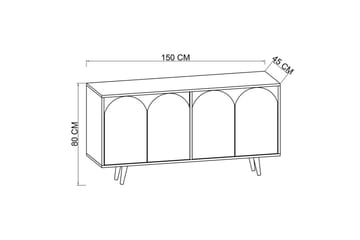 Venezia Konsollbord 150x150 cm - Vit - Möbler - Bord & matgrupp - Avlastningsbord & sidobord - Konsolbord & hallbord