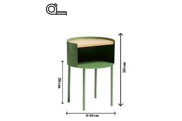 Veyric Sidobord 40 cm - Grön - Möbler - Bord & matgrupp - Avlastningsbord & sidobord - Lampbord & sidobord