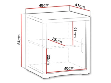 Veyricus Sängbord 48 cm - Möbler - Bord & matgrupp - Avlastningsbord & sidobord - Sängbord & nattduksbord