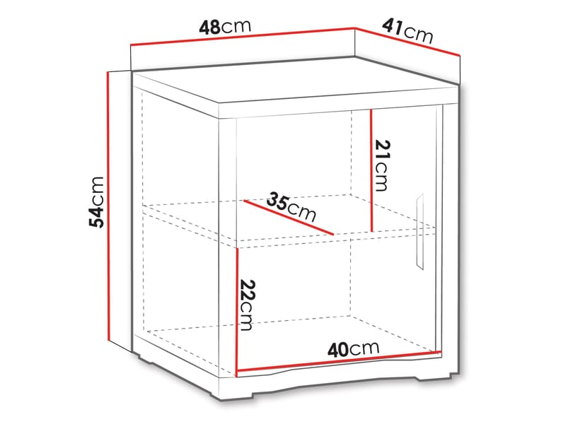 Veyricus Sängbord 48 cm - Möbler - Bord & matgrupp - Avlastningsbord & sidobord - Sängbord & nattduksbord