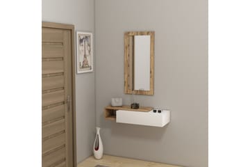 Vien Sidobord 82 cm - Brun/Vit - Möbler - Bord & matgrupp - Avlastningsbord & sidobord - Lampbord & sidobord