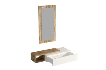 Vien Sidobord 82 cm - Brun/Vit - Möbler - Bord & matgrupp - Avlastningsbord & sidobord - Lampbord & sidobord