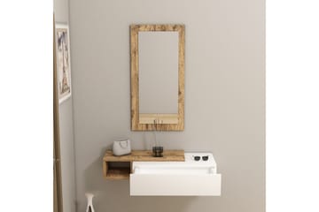 Vien Sidobord 82 cm - Brun/Vit - Möbler - Bord & matgrupp - Avlastningsbord & sidobord - Lampbord & sidobord