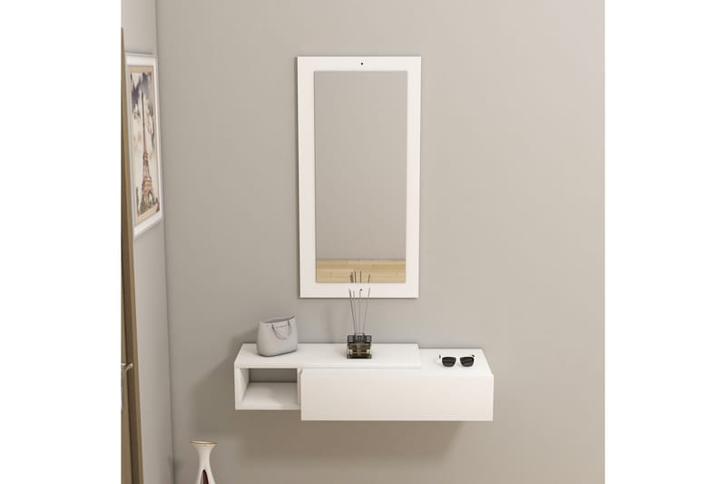 Vien Sidobord 82 cm - Vit - Möbler - Bord & matgrupp - Avlastningsbord & sidobord - Lampbord & sidobord