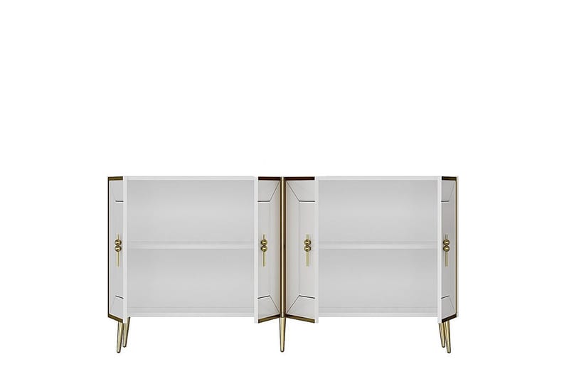 Virdel Konsollbord 150 cm - Guld/Vit - Möbler - Bord & matgrupp - Avlastningsbord & sidobord - Konsolbord & hallbord