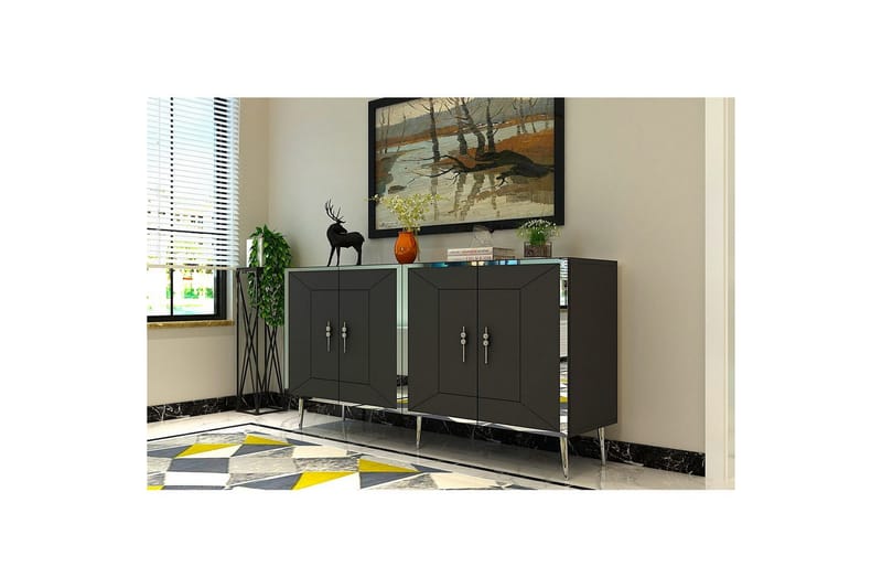 Virdel Konsollbord 150 cm - Silver/Antracit - Möbler - Bord & matgrupp - Avlastningsbord & sidobord - Konsolbord & hallbord