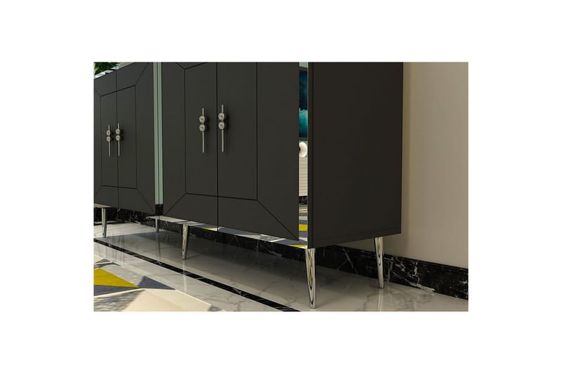 Virdel Konsollbord 150 cm - Silver/Antracit - Möbler - Bord & matgrupp - Avlastningsbord & sidobord - Konsolbord & hallbord