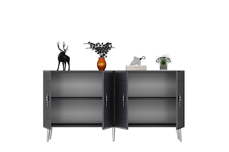 Virdel Konsollbord 150 cm - Silver/Antracit - Möbler - Bord & matgrupp - Avlastningsbord & sidobord - Konsolbord & hallbord