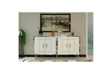 Virdel Konsollbord 150 cm - Vit/Silver - Möbler - Bord & matgrupp - Avlastningsbord & sidobord - Konsolbord & hallbord
