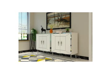 Virdel Konsollbord 150 cm - Vit/Silver - Möbler - Bord & matgrupp - Avlastningsbord & sidobord - Konsolbord & hallbord