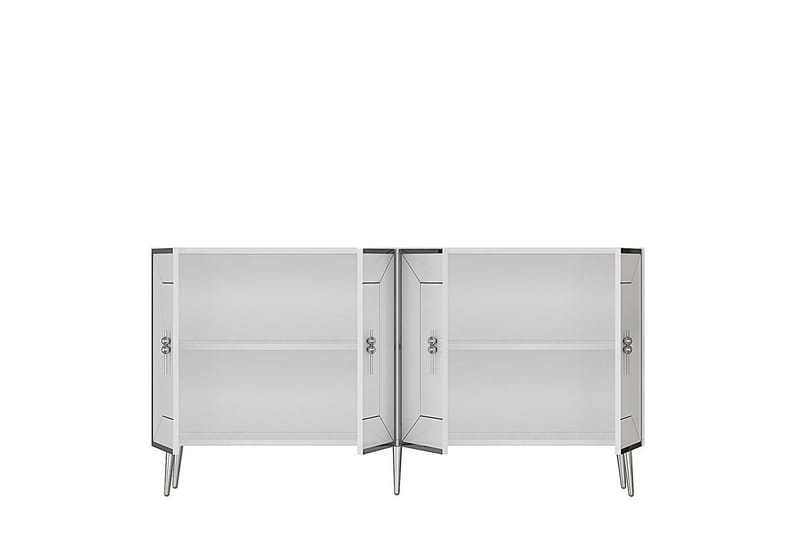 Virdel Konsollbord 150 cm - Vit/Silver - Möbler - Bord & matgrupp - Avlastningsbord & sidobord - Konsolbord & hallbord