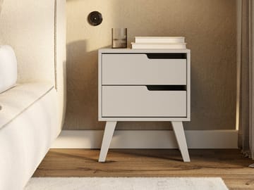 Virello Sängbord 45 cm - beige - Möbler - Bord & matgrupp - Avlastningsbord & sidobord - Sängbord & nattduksbord