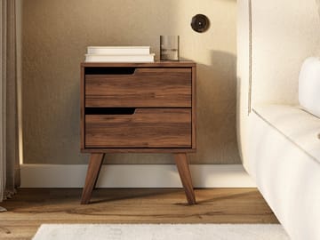 Virello Sängbord 45 cm - brun - Möbler - Bord & matgrupp - Avlastningsbord & sidobord - Sängbord & nattduksbord