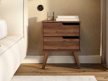 Virello Sängbord 45 cm - brun - Möbler - Bord & matgrupp - Avlastningsbord & sidobord - Sängbord & nattduksbord