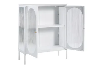 Vitrinskåp Sarre Vitt, guld - Vitt, guld - Förvaring - Skåp - Vitrinskåp