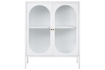 Vitrinskåp Sarre Vitt, guld - Vitt, guld - Förvaring - Skåp - Vitrinskåp