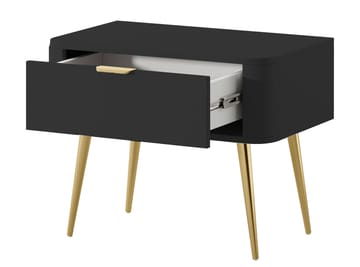 Walia Sängbord 63 cm - Svart - Möbler - Bord & matgrupp - Avlastningsbord & sidobord - Sängbord & nattduksbord