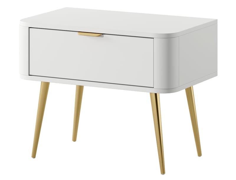 Walia Sängbord 63 cm - Vit - Möbler - Bord & matgrupp - Avlastningsbord & sidobord - Sängbord & nattduksbord