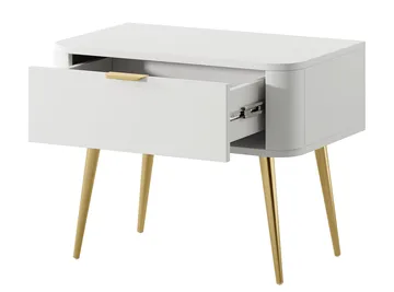 Walia Sängbord 63 cm - Vit - Möbler - Bord & matgrupp - Avlastningsbord & sidobord - Sängbord & nattduksbord