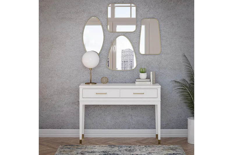 Westerleigh Konsollbord 105 cm Vit - CosmoLiving - Möbler - Bord & matgrupp - Avlastningsbord & sidobord - Konsolbord & hallbord