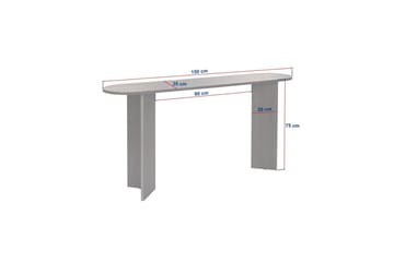 Yeno Konsollbord 150 cm - Chokladbrun - Möbler - Bord & matgrupp - Avlastningsbord & sidobord - Konsolbord & hallbord