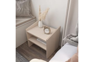 Zalric Sängbord 45 cm - Beige - Möbler - Bord & matgrupp - Avlastningsbord & sidobord - Sängbord & nattduksbord