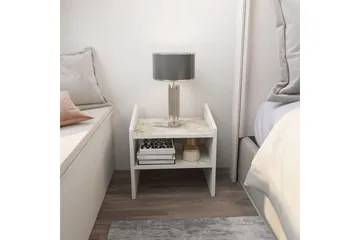 Zalric Sängbord 45 cm - Vit - Möbler - Bord & matgrupp - Avlastningsbord & sidobord - Sängbord & nattduksbord