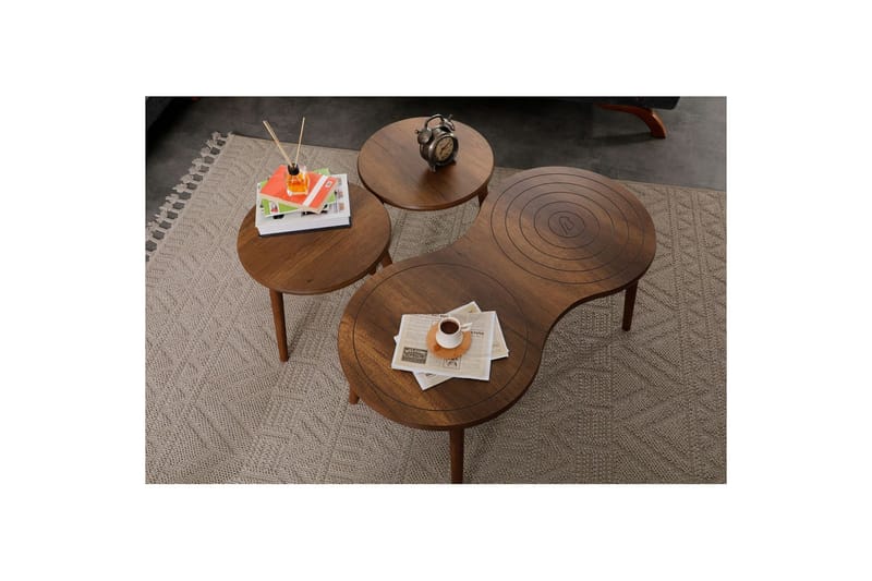 Zalvar Satsbord 100 cm - Sand - Möbler - Bord & matgrupp - Avlastningsbord & sidobord - Satsbord