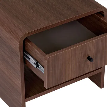 Zavio Sängbord 45x45x40 cm - Milano Walnut - Möbler - Bord & matgrupp - Avlastningsbord & sidobord - Sängbord & nattduksbord