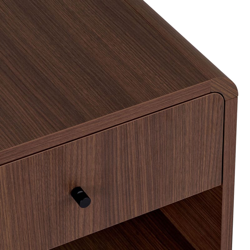 Zavio Sängbord 45x45x40 cm - Milano Walnut - Möbler - Bord & matgrupp - Avlastningsbord & sidobord - Sängbord & nattduksbord