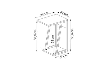Zeric Sidobord 30 cm - Blå/Vit - Möbler - Bord & matgrupp - Avlastningsbord & sidobord - Lampbord & sidobord