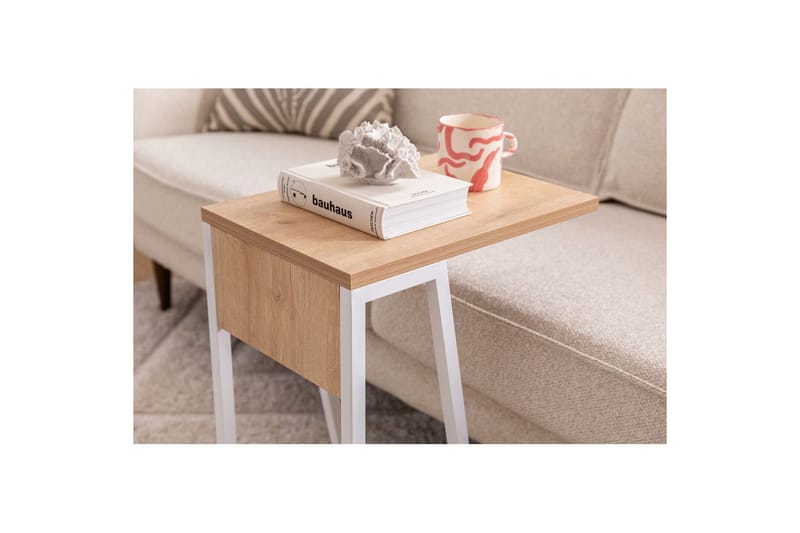 Zeric Sidobord 30 cm - Blå/Vit - Möbler - Bord & matgrupp - Avlastningsbord & sidobord - Lampbord & sidobord