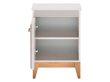 Zeylor Sängbord 45 cm i Trä med Förvaring och Lådor - Vit - Möbler - Bord & matgrupp - Avlastningsbord & sidobord - Sängbord & nattduksbord