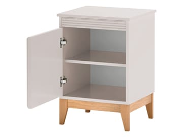 Zeylor Sängbord 45 cm i Trä med Förvaring och Lådor - Vit - Möbler - Bord & matgrupp - Avlastningsbord & sidobord - Sängbord & nattduksbord