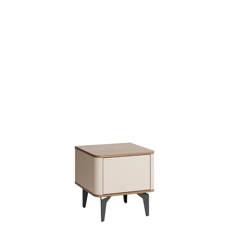 Zeyrin Sängbord 48 cm, Beige|brun|svart