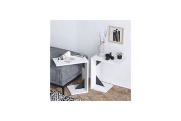 Zoey Sidobord 40 cm - Svart/Vit - Möbler - Bord & matgrupp - Avlastningsbord & sidobord - Lampbord & sidobord