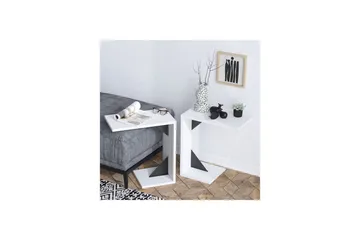 Zoey Sidobord 40 cm - Svart/Vit - Möbler - Bord & matgrupp - Avlastningsbord & sidobord - Lampbord & sidobord