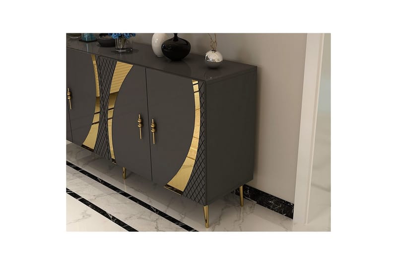Zoman Konsollbord 150 cm - Guld/Antracit - Möbler - Bord & matgrupp - Avlastningsbord & sidobord - Konsolbord & hallbord