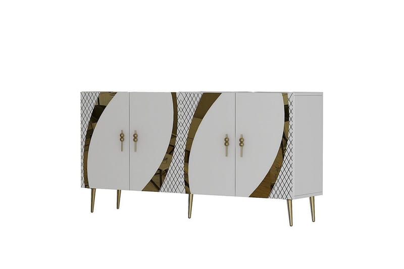 Zoman Konsollbord 150 cm - Guld/Vit - Möbler - Bord & matgrupp - Avlastningsbord & sidobord - Konsolbord & hallbord
