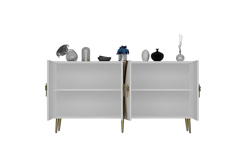 Zoman Konsollbord 150 cm - Guld/Vit - Möbler - Bord & matgrupp - Avlastningsbord & sidobord - Konsolbord & hallbord