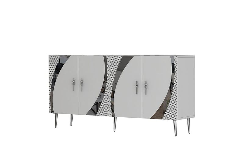 Zoman Konsollbord 150 cm - Vit/Silver - Möbler - Bord & matgrupp - Avlastningsbord & sidobord - Konsolbord & hallbord