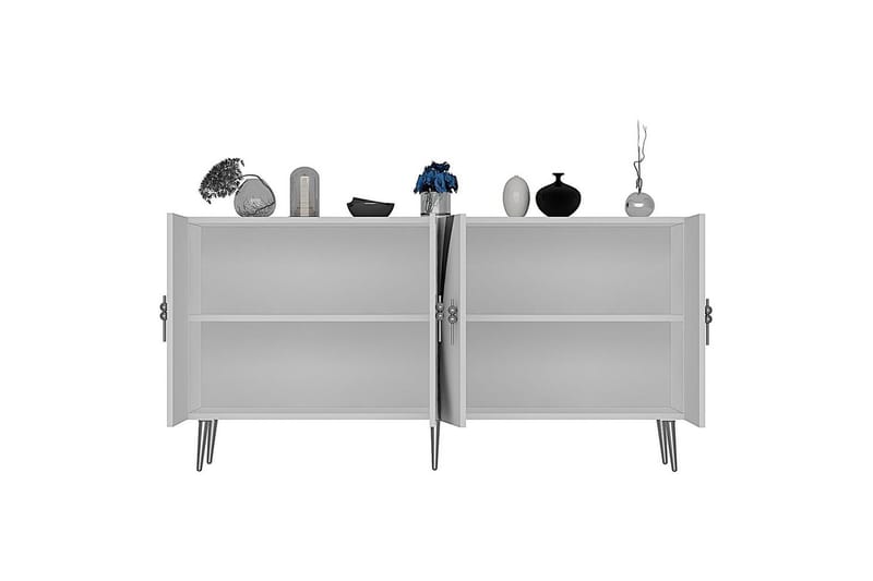 Zoman Konsollbord 150 cm - Vit/Silver - Möbler - Bord & matgrupp - Avlastningsbord & sidobord - Konsolbord & hallbord