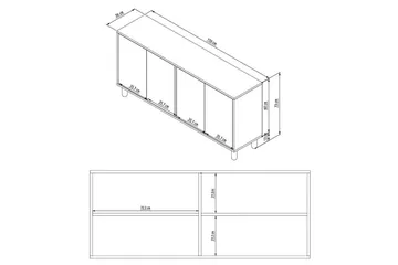 Zyric Konsollbord 150 cm - Ek - Möbler - Bord & matgrupp - Avlastningsbord & sidobord - Konsolbord & hallbord