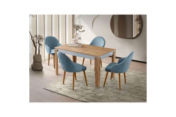 Azoula Matbord 140 cm Rektangulär - Ek/Vit - Möbler - Bord & matgrupp - Matbord & köksbord