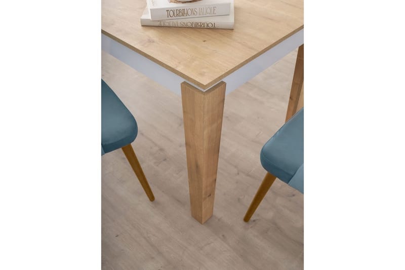 Azoula Matbord 140 cm Rektangulär - Ek/Vit - Möbler - Bord & matgrupp - Matbord & köksbord