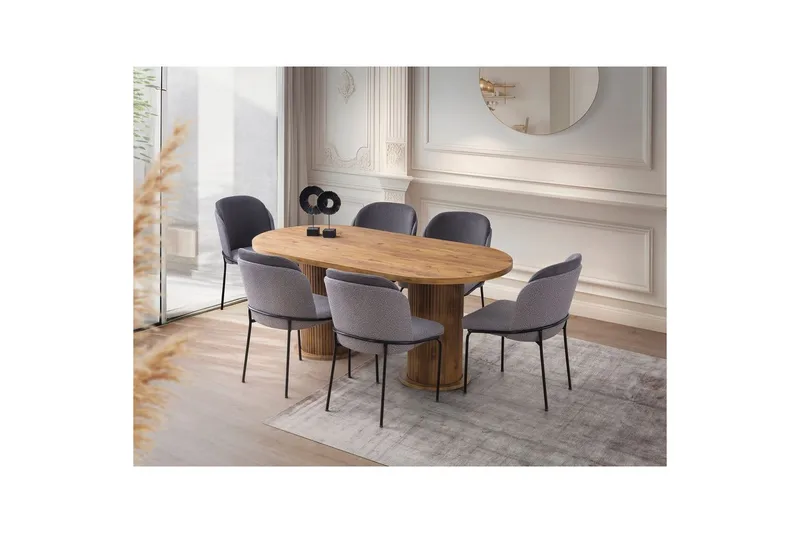 Babilas Matbord 180 cm Oval - Valnöt - Möbler - Bord & matgrupp - Matbord & köksbord